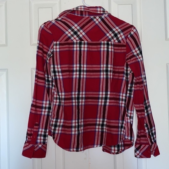 Aeropostale plaid long sleeve  shirt Sz S - Picture 5 of 12